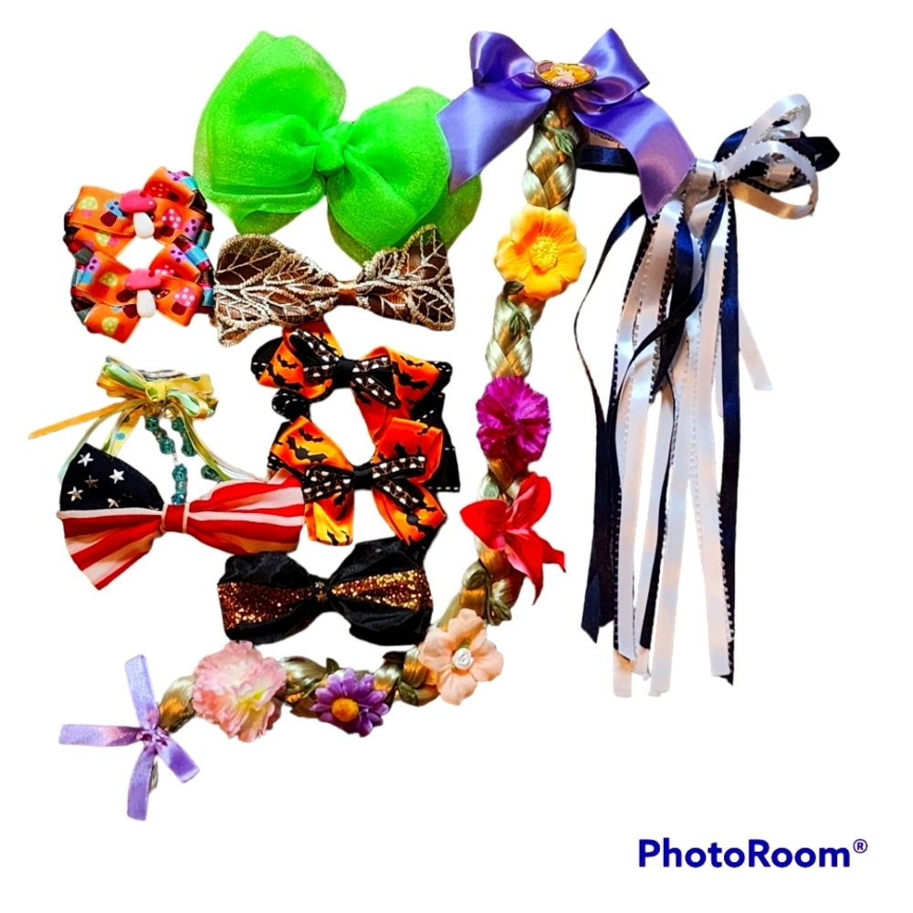 Lot of 11 Girl's hair accessories